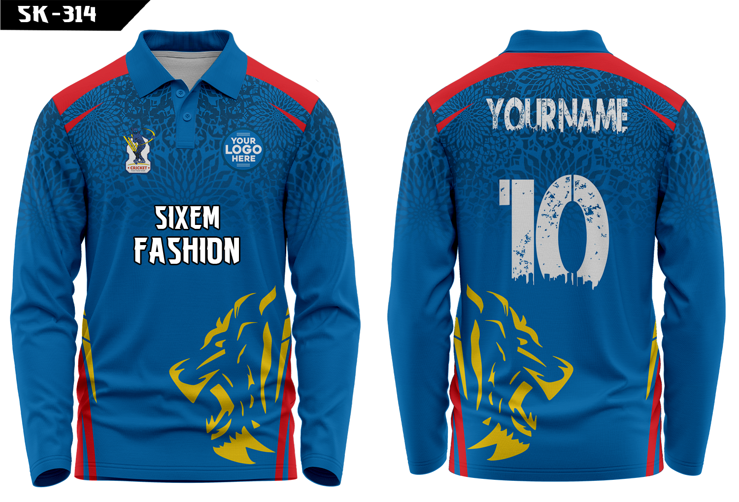 Alternative view of Full Sleeve Polo Jersey 2026 - Lion Sports Kit