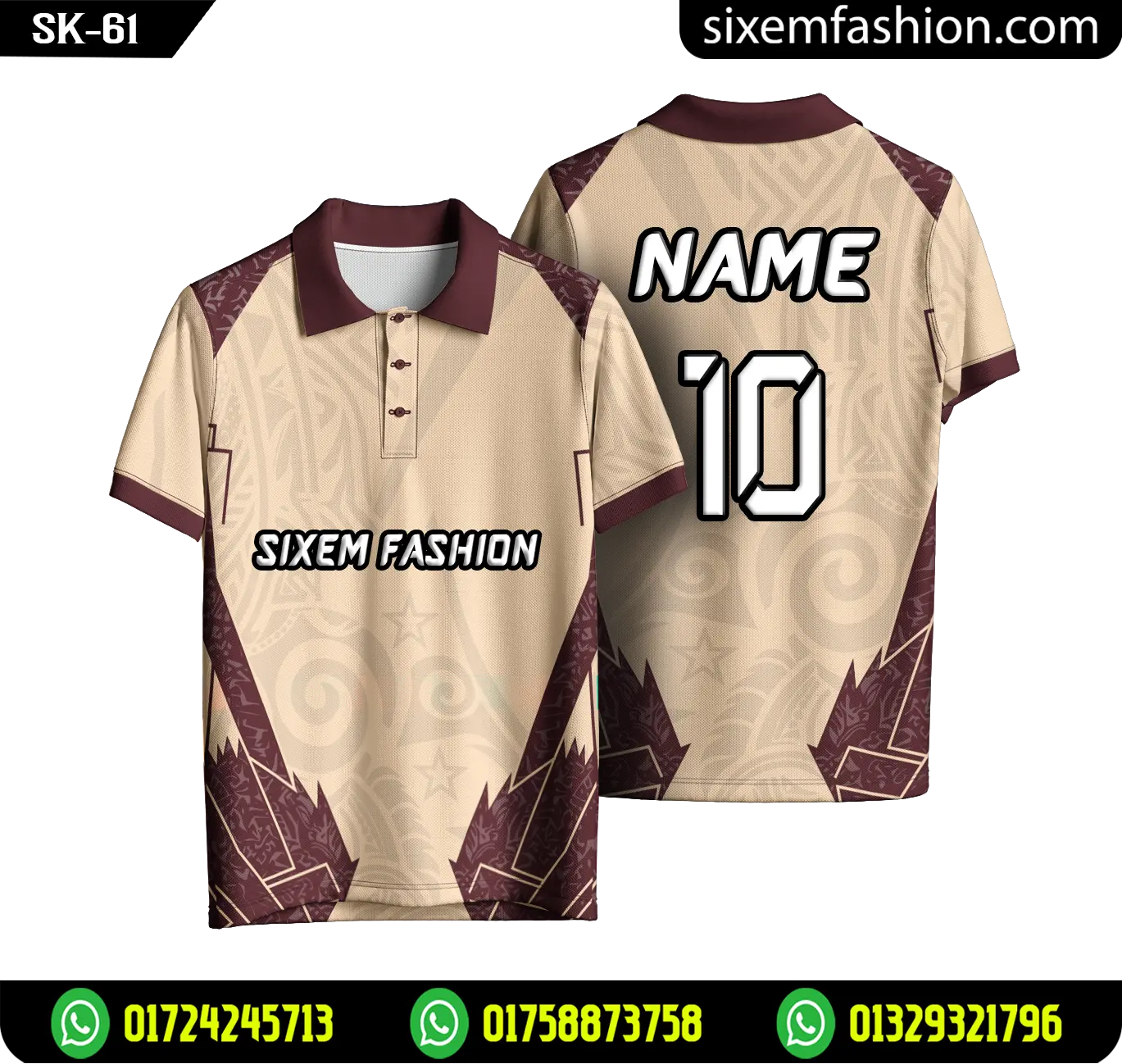Cricket Tournament Jersey Design and Print Service