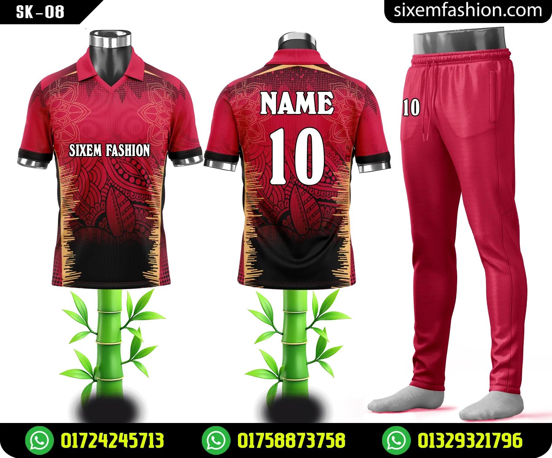 Custom Cricket Team Jersey Modern Gradient Look