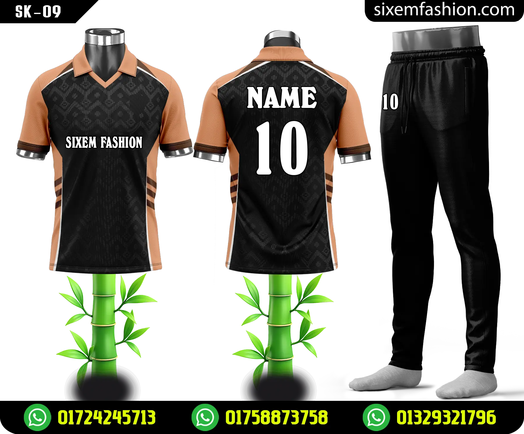 High Quality Cricket Jersey Design for Tournament Team