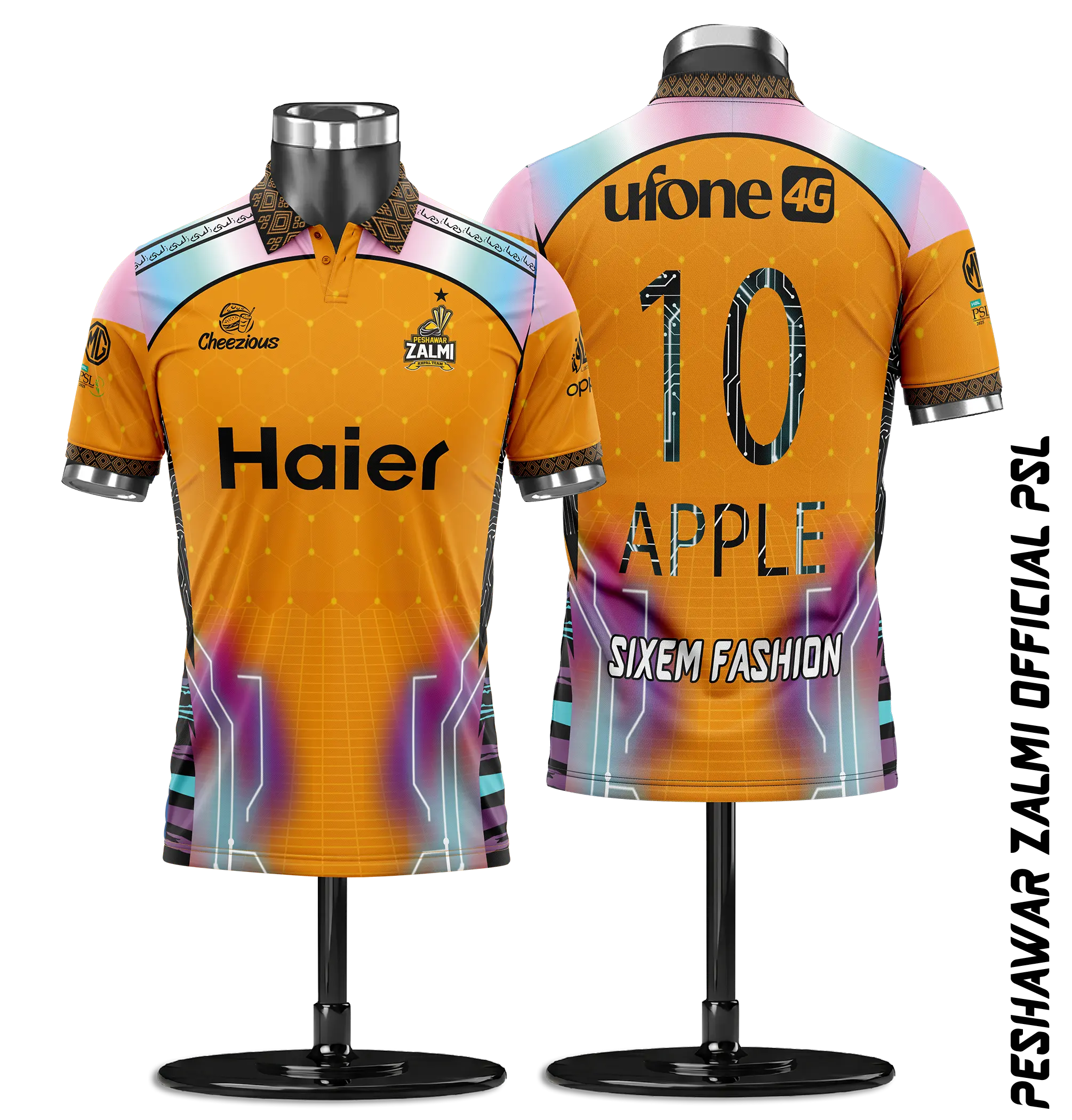 Peshawar Zalmi Official PSL XI Home Fan Jersey (Babar 56)