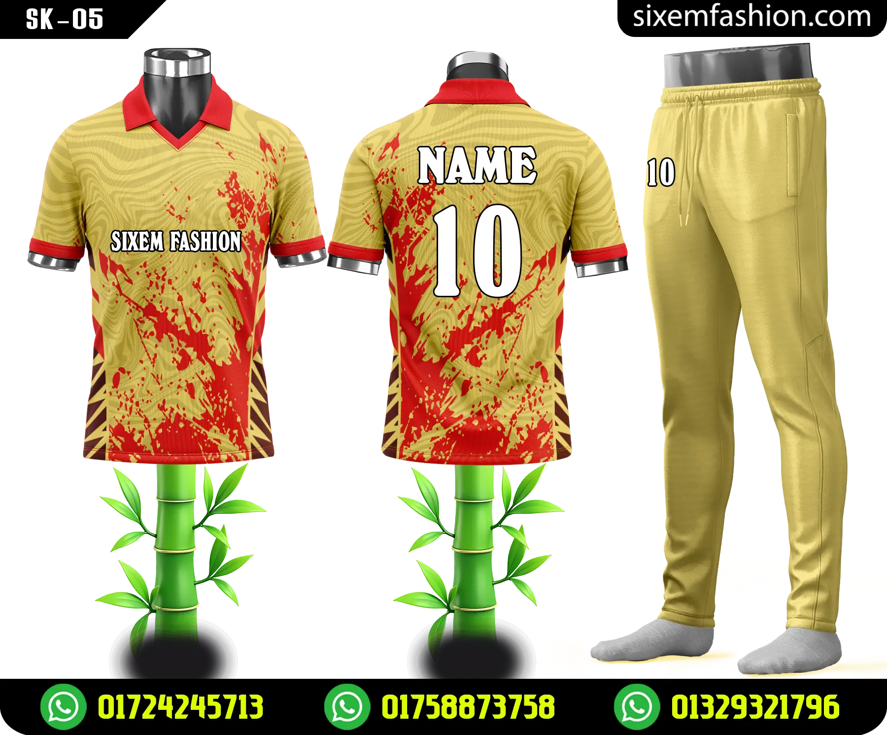 Professional Cricket Kit Design for T20 Tournament