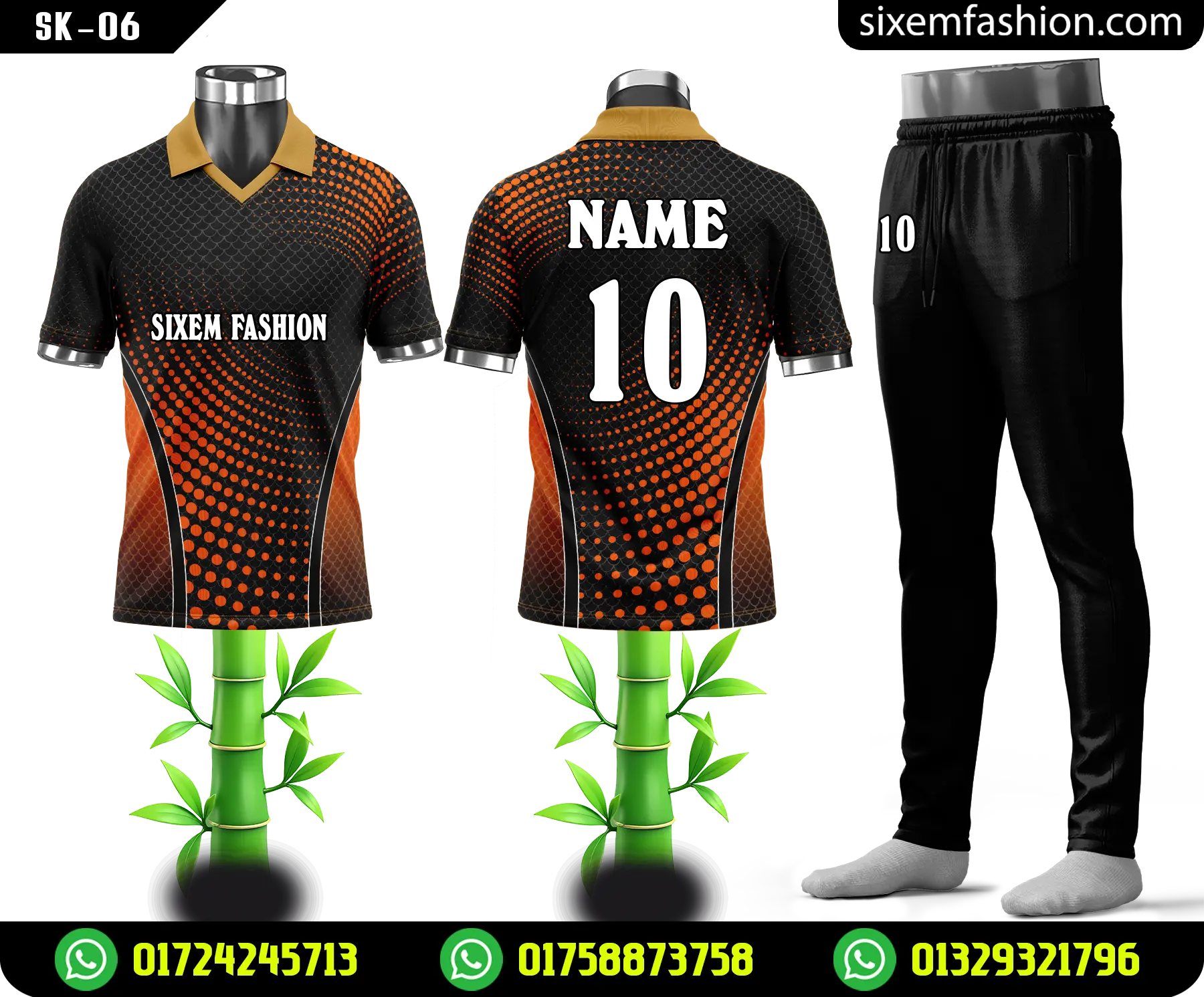 Sublimation Cricket Jersey Design Full Sleeve Style