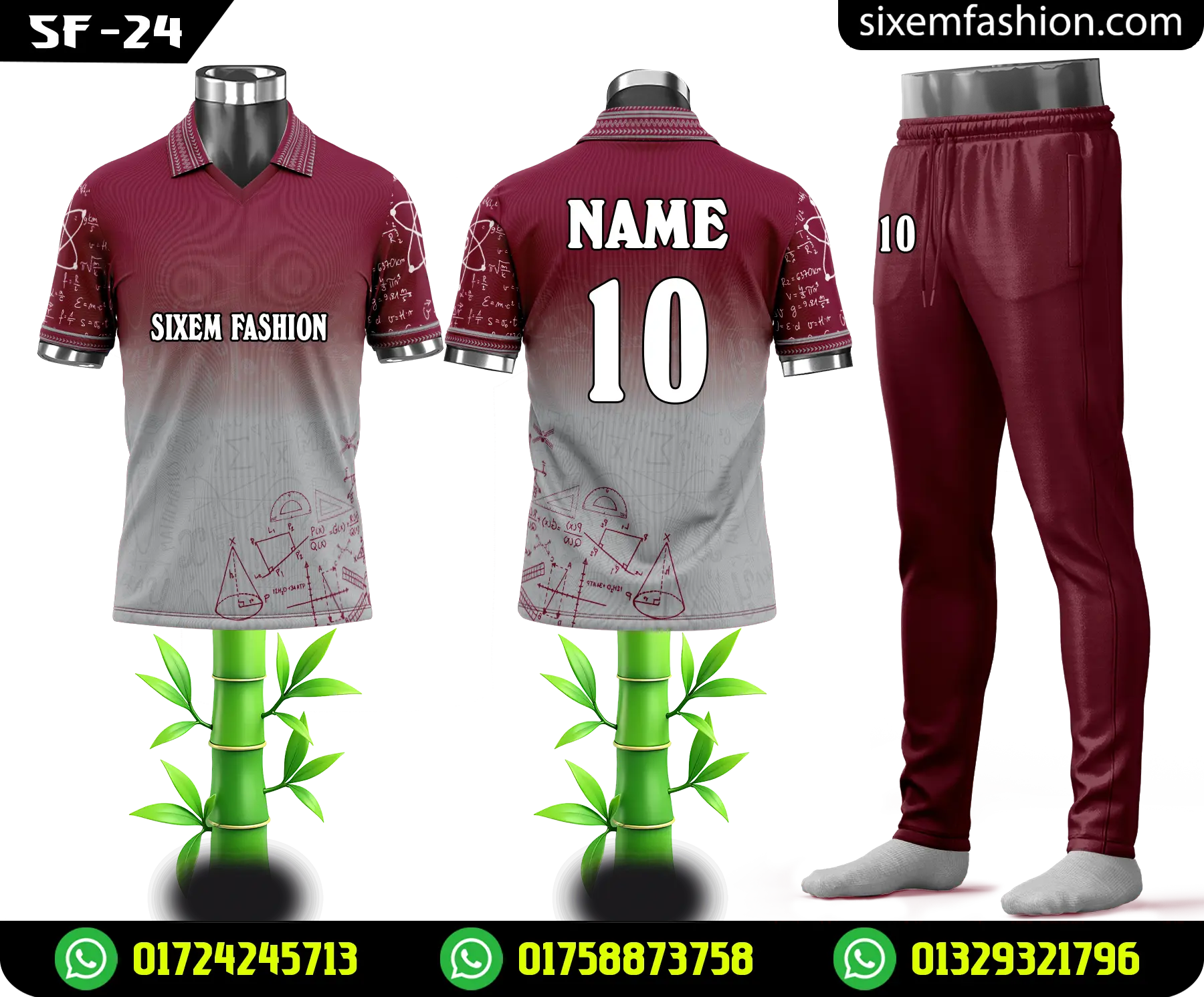 Sublimation Customize Cricket Jersey  Modern Sports Kit