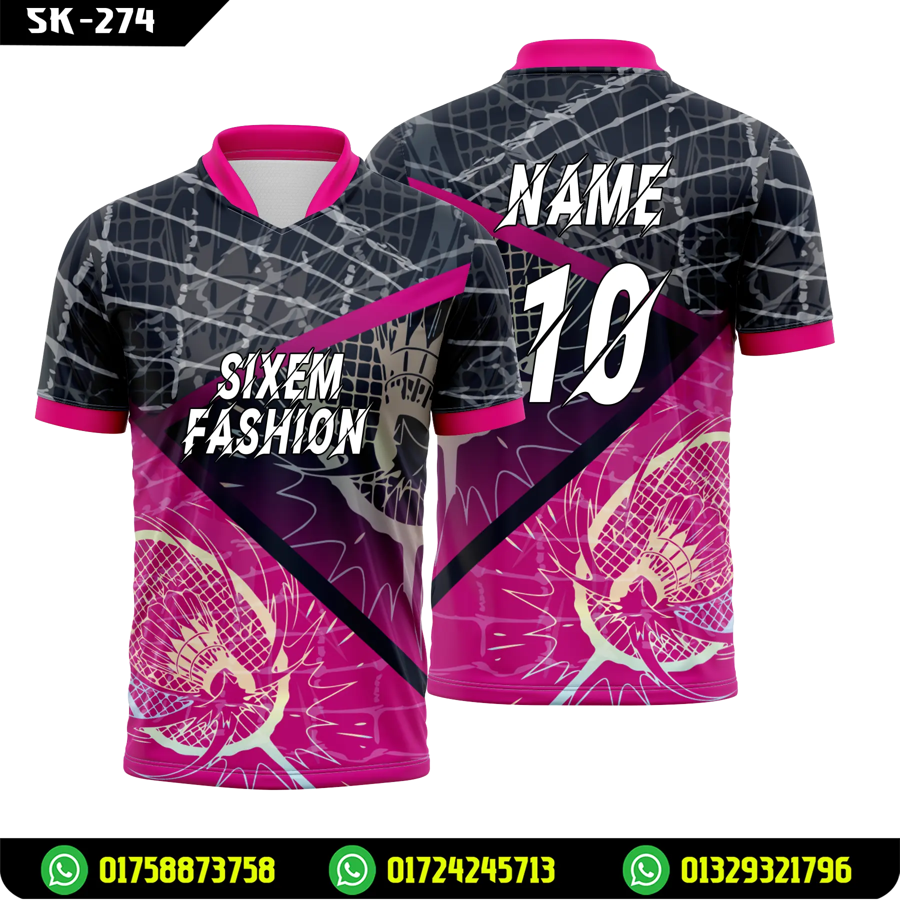 Badminton Tournament Jersey Design – Sublimation Sports Kit