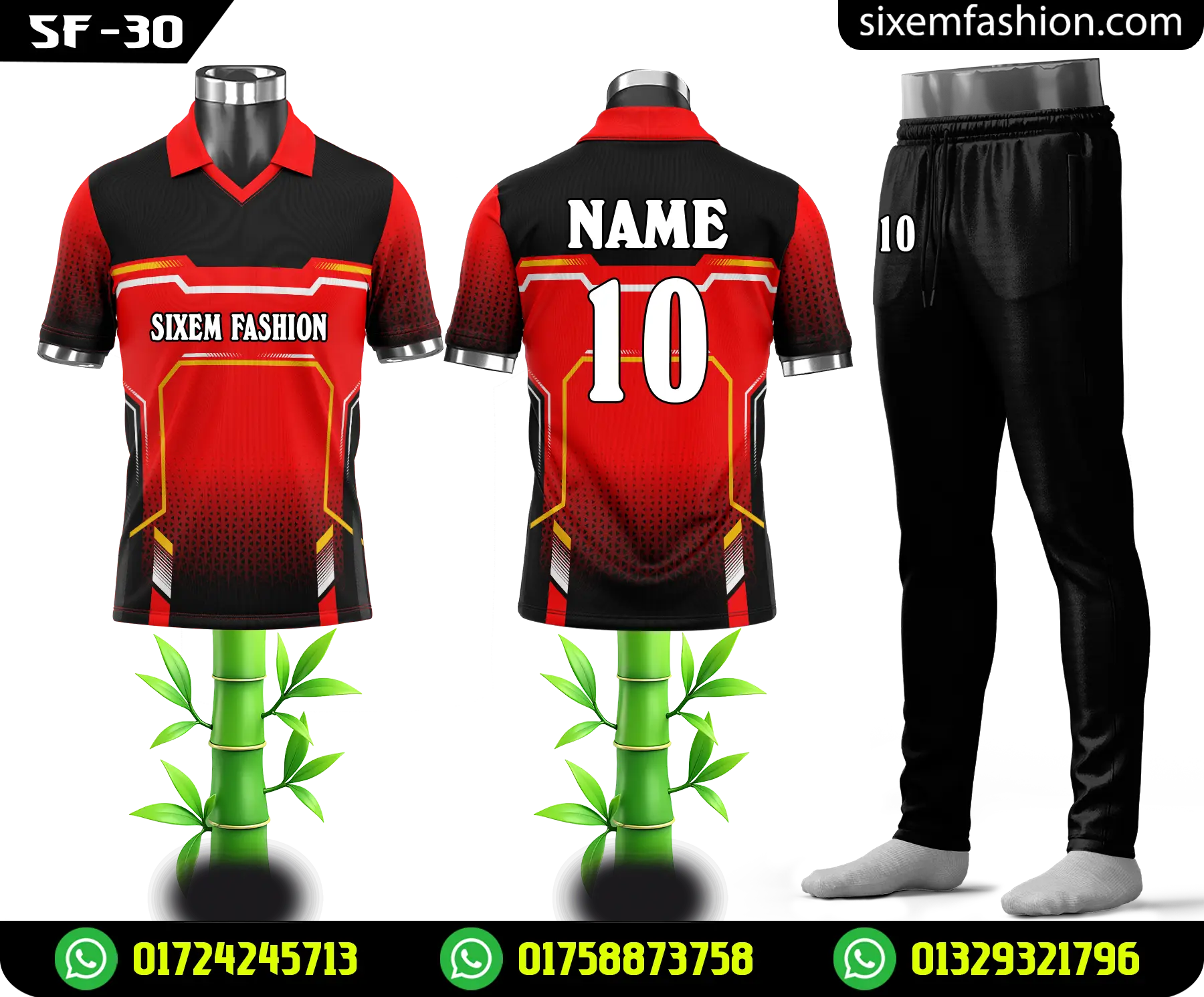 Customized Sportswear Cricket Jersey Collection
