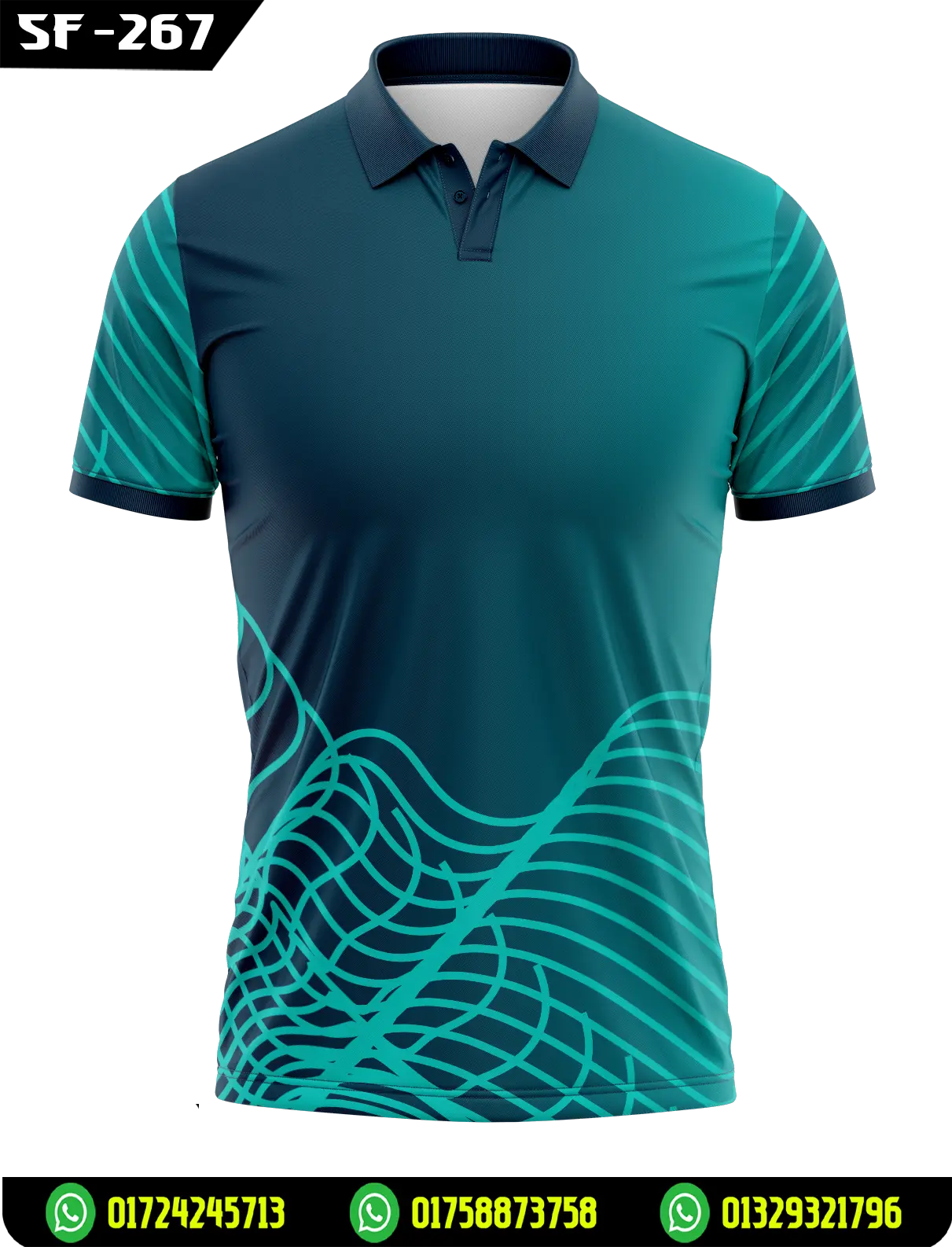 New Cricket Jersey Design – Polo Collar Sublimation Sportswear