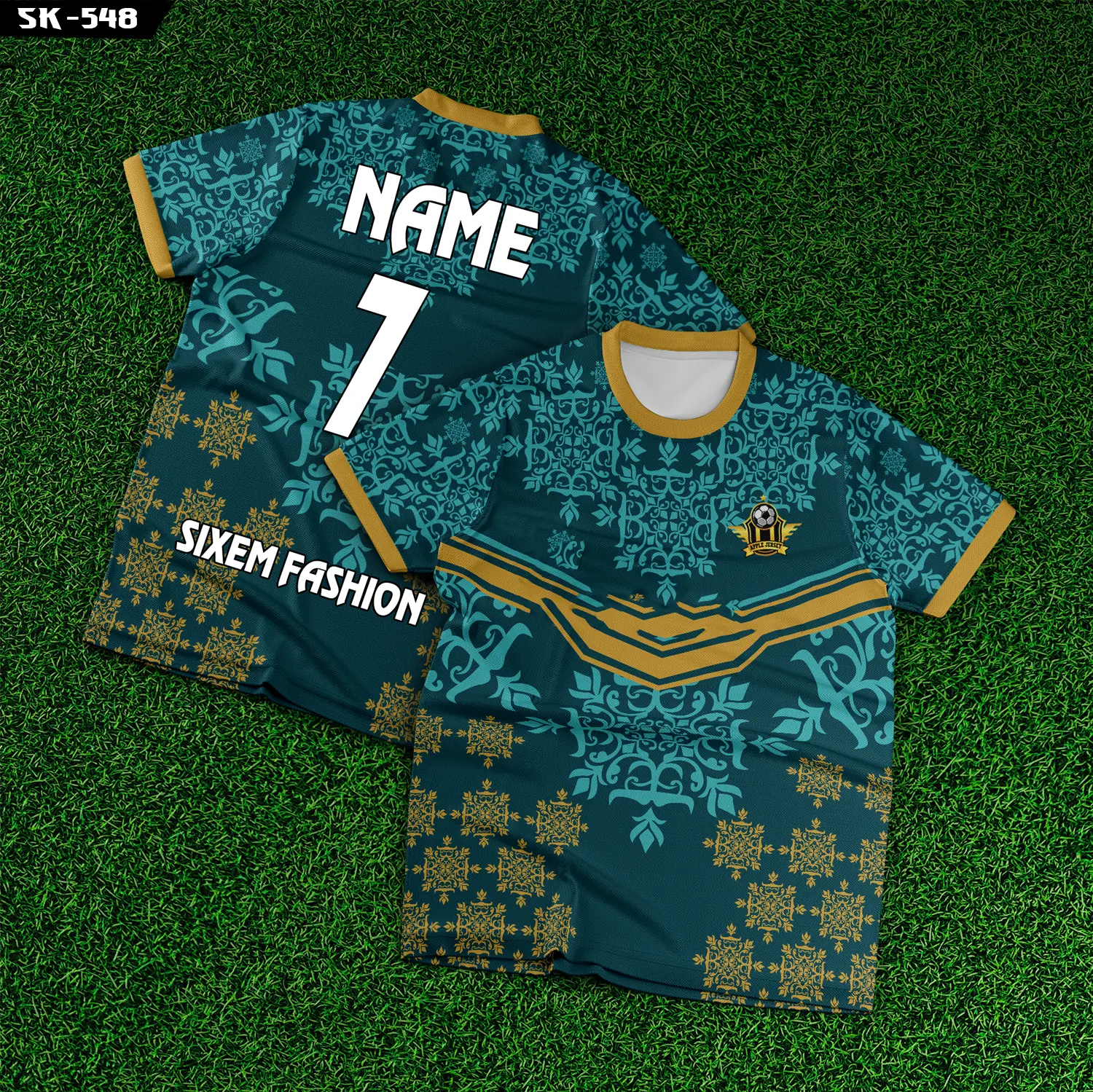 -Personalized Football Jersey – Custom Name & Number Team Kit