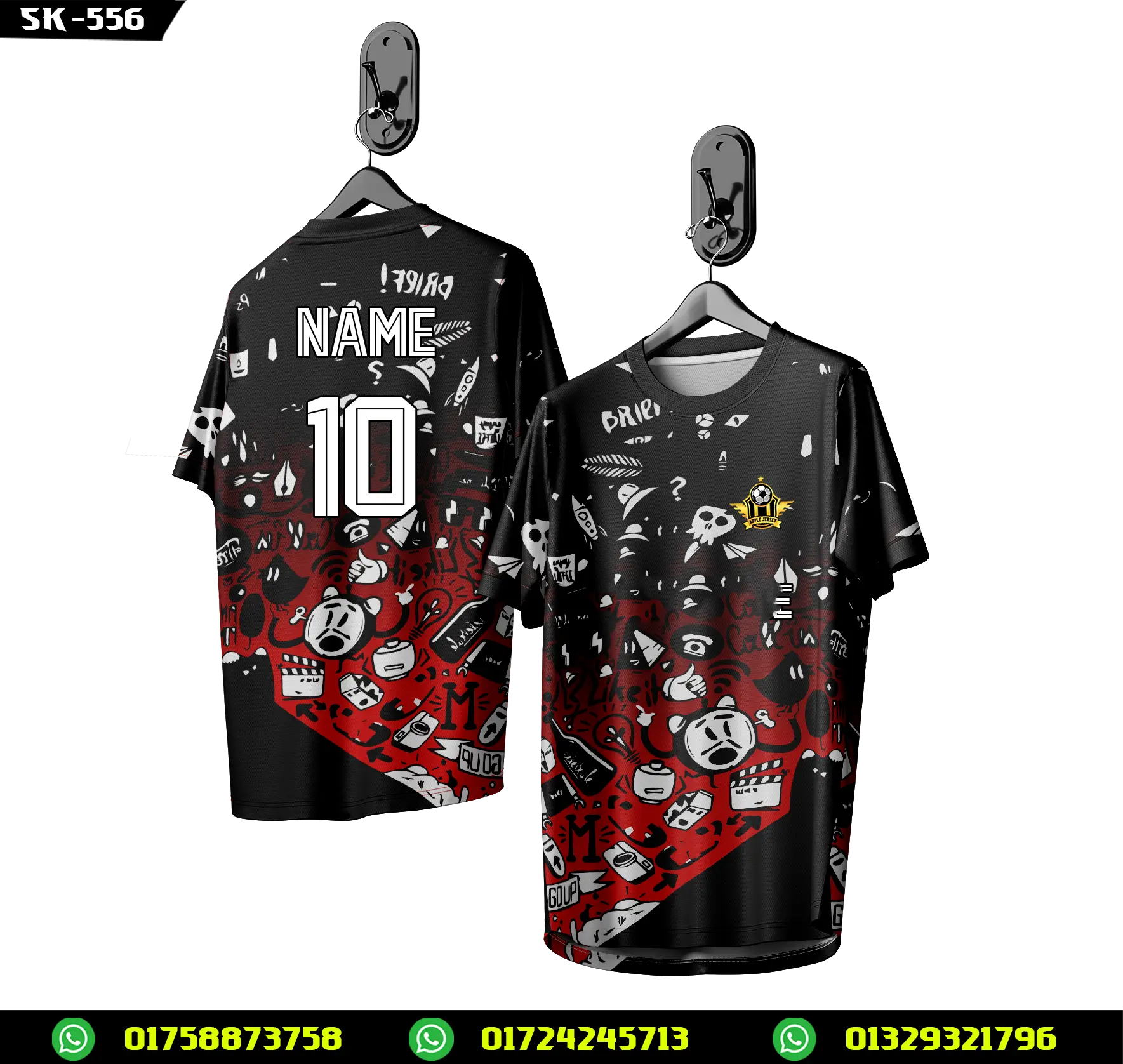 -Custom Football Shirt – Premium Sublimation Team Wear-