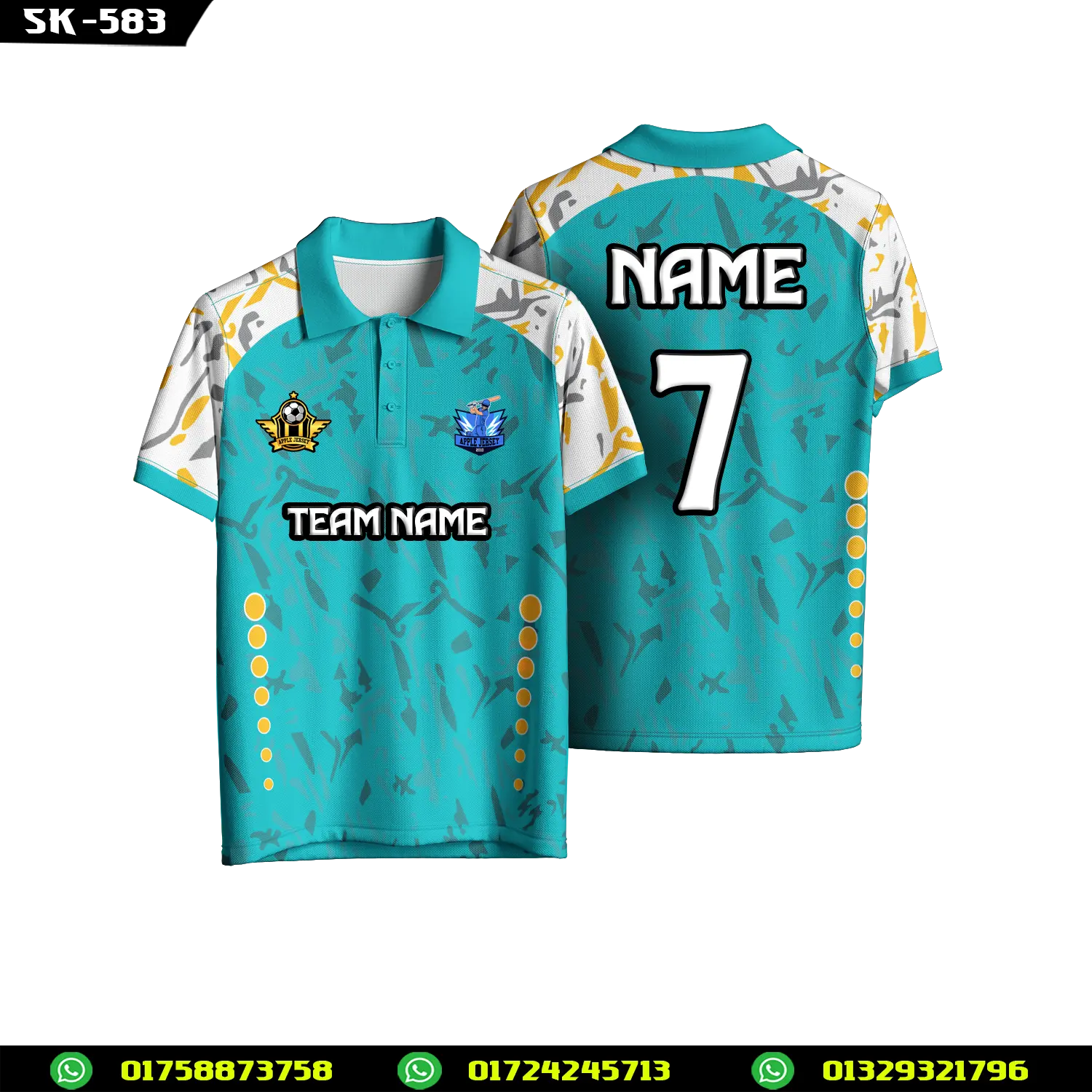 Cricket Jersey Design with Logo – Custom Team Sportswear