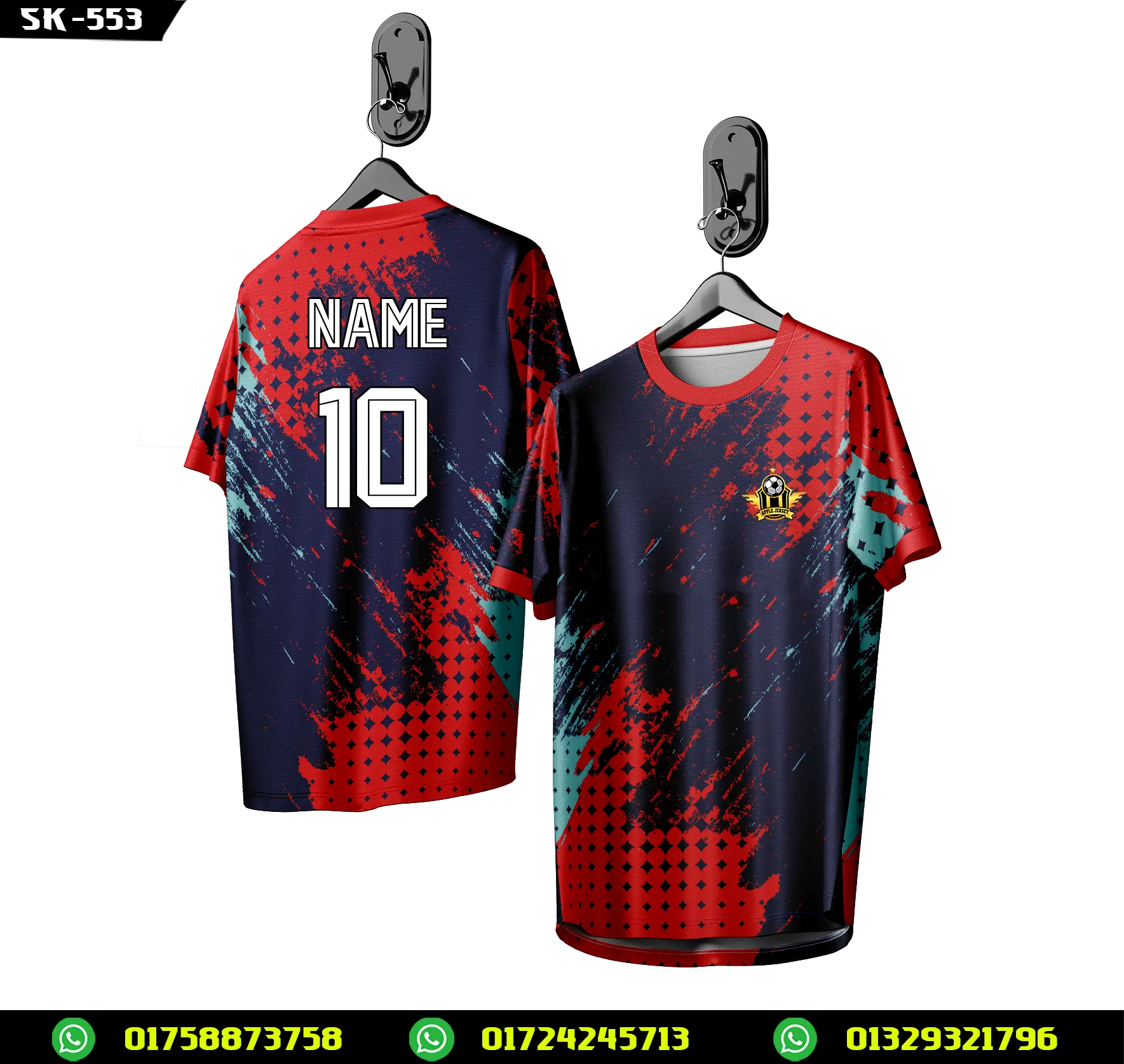 Professional Football Jersey Design – Personalized Team Uniform