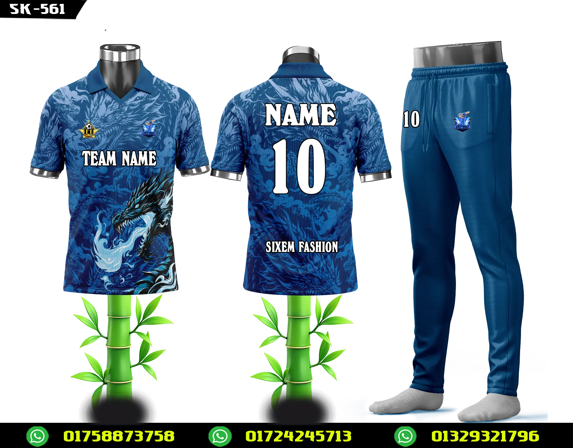 Professional Cricket Jersey Design – Custom Team Sportswear