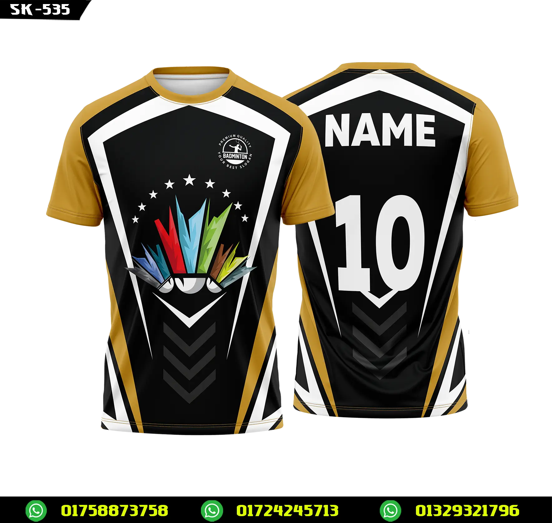 Professional Badminton Jersey – Custom Printed Sports Team Uniform