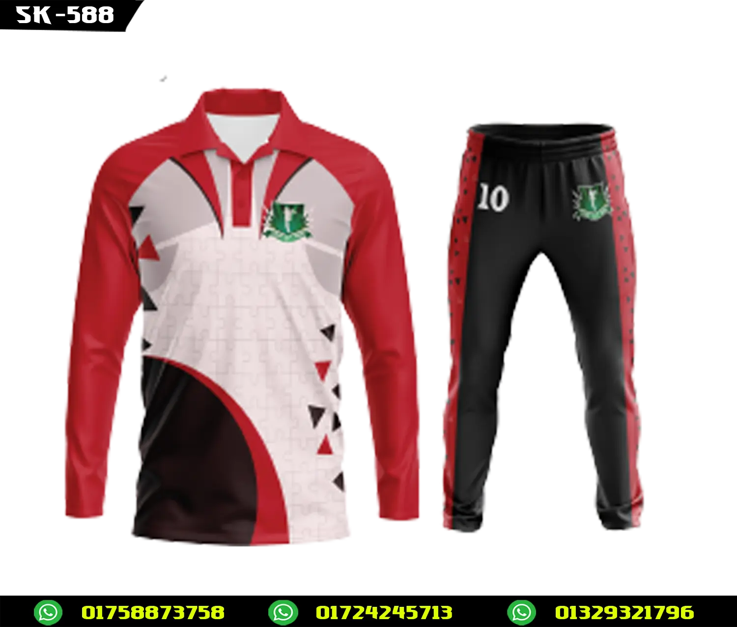 Modern Cricket Jersey Design – Premium Team Kit-