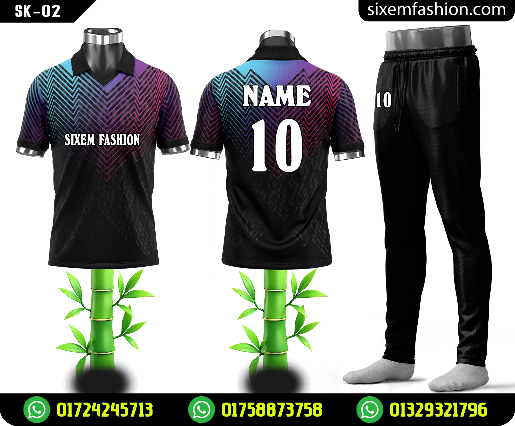 Modern Cricket Uniform Design with Sublimation Print