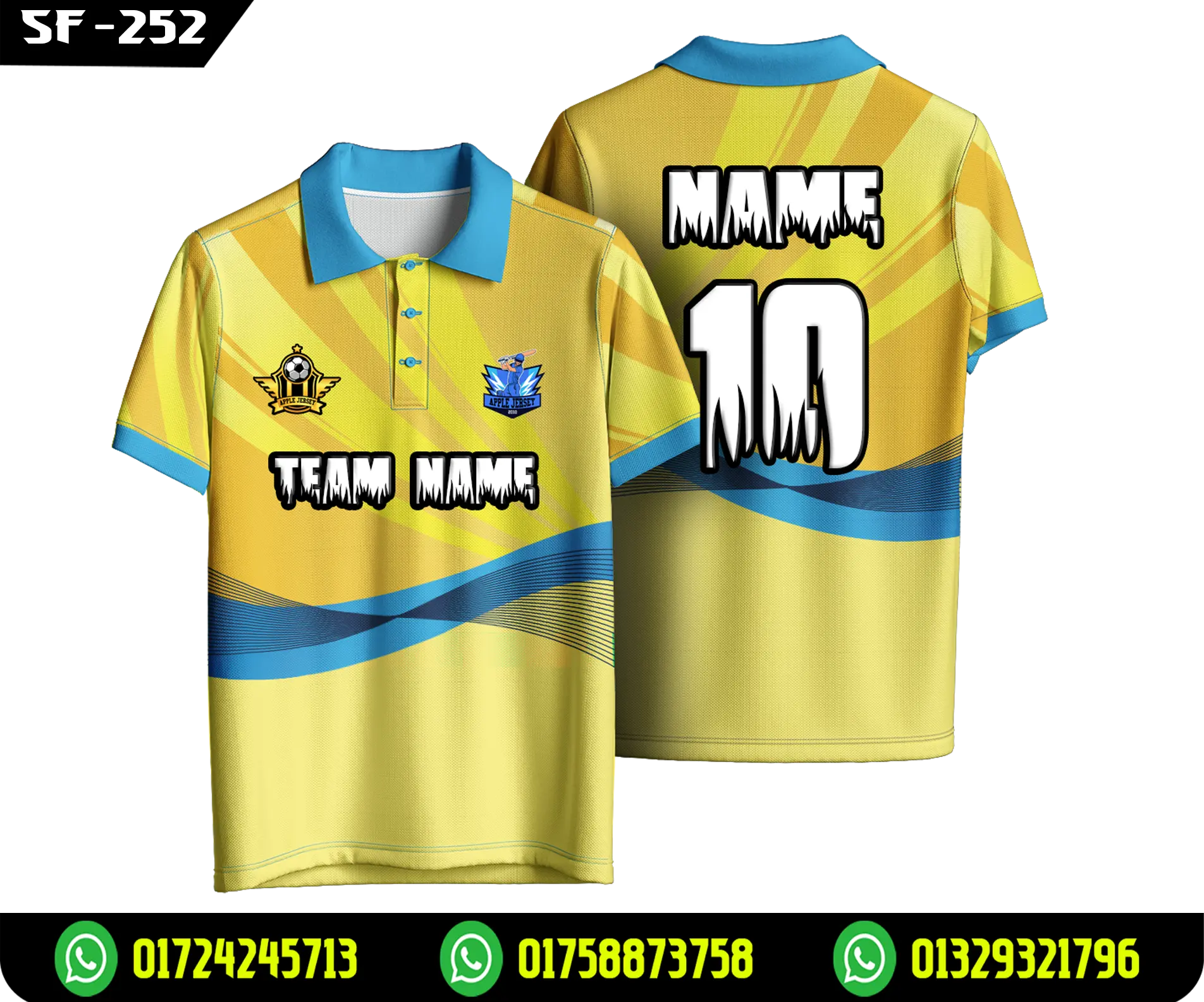 New Custom Cricket Team Jersey – Professional Sublimation Uniform-SK-252
