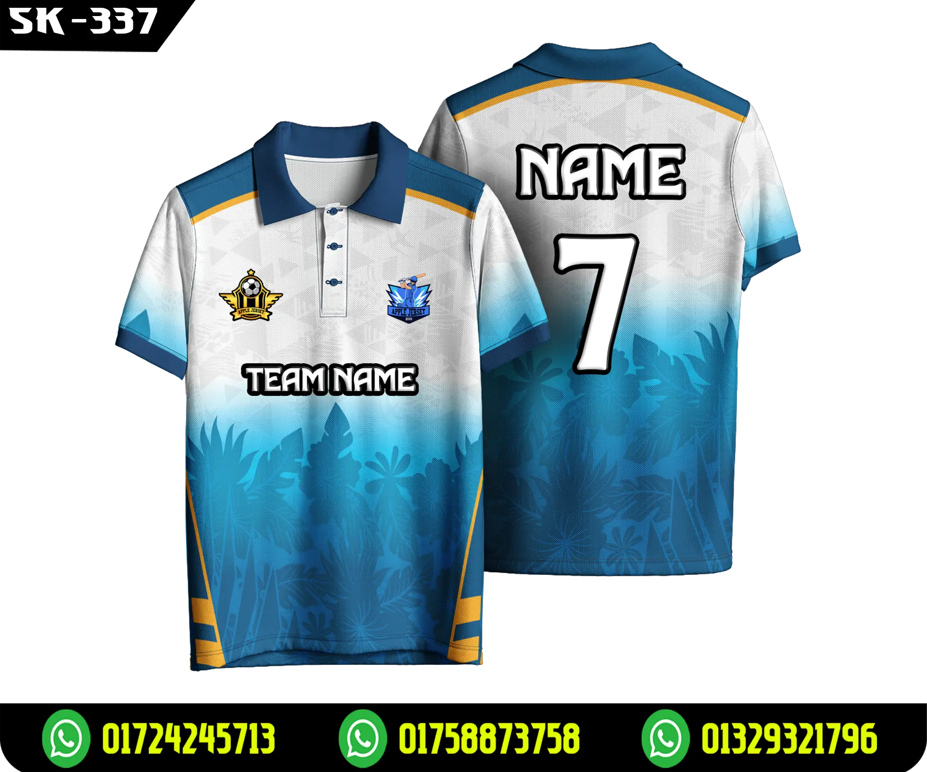New Custom Cricket Jersey – Sublimation Cricket Team Uniform-SK-337